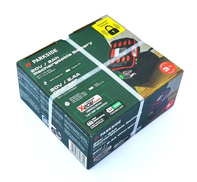 Parkside 2 Ah Akku und 2,4 A Ladegerät neu