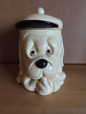 Keksdose Bonbondose mit Deckel Hund mit Hut Sweets Price Kensington P&K Keramik