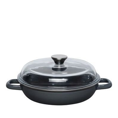 Riess Sauteuse avec couvercle en verre 24cm DARK GREY
