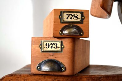Set: 2x Kiste mit Deckel Holz Antik Apotheker Vintage Kasten Alt Uhrmacher Bauhaus