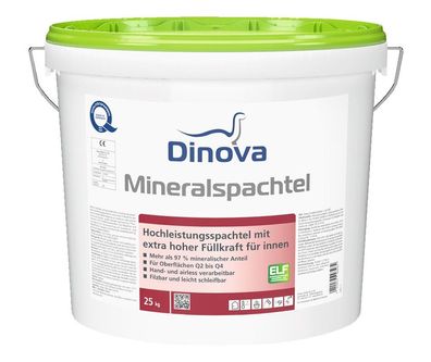 Dinova Mineralspachtel 25 kg weiß