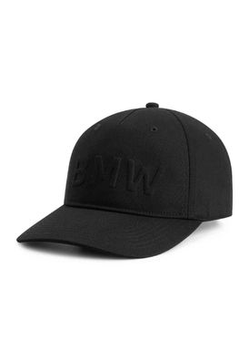 BMW M Cap Herren Schwarz Kappe Wordmark Stickerei Mütze M3 M4 3er 5er E30 E36