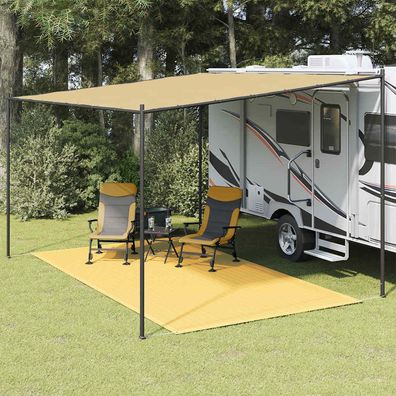 vidaXL Zeltteppich 200x400 cm Beige