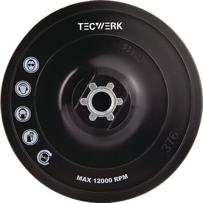 Stützteller Durchmesser 115mm M14 kletthaftend Tecwerk