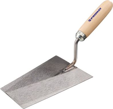 Maurerkelle L.180mm B.125mm m. Buchenholzheft, er. Hals gehär. Stahl, eschl. PROMAT