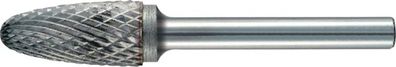 Frässtift RBF D.3mm Kopf-L.12mm Schaft-D.3mm HM Verz. Kreuz Tecwerk