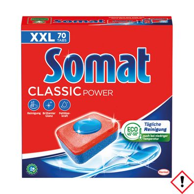 Somat Tabs Classic XXL Geschirr Reiniger Extra Kraft Inhalt 70 Stück