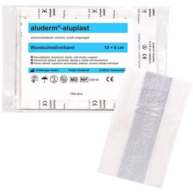 aluderm®-aluplast Wundpflaster elastisch 10x6 cm (1 Stk.)