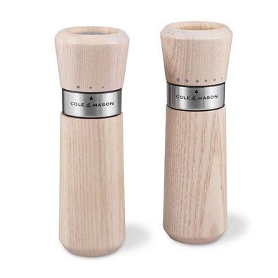 Cole & Mason Lyndhurst Nordic White Geschenkset Holz/Edelstahl 18,5 cm