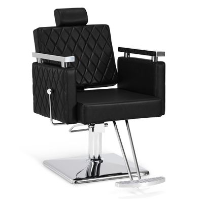 BarberPub Friseurstuhl Friseureinrichtung 2073 (Schwarz)