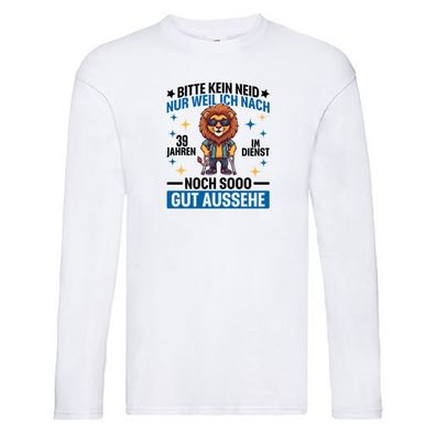 39 Jahre im Dienst | Arbeitsjubiläum | Arbeit Long Sleeve Weiß