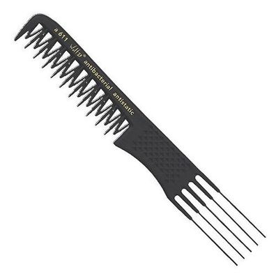 Hercules Sägemann Wolf37 A611 schwarz Toupier-Gabelkamm 8"