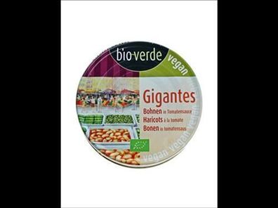 bio-verde 6x Gigantes Riesenbohnen in Tomatensauce 190 g 190g
