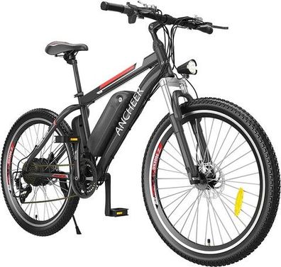 26´´ Elektro-Mountainbike Erwachsene, 36 V 10,4 Ah, Herausnehmbarer Lithium-Lonen-Akk