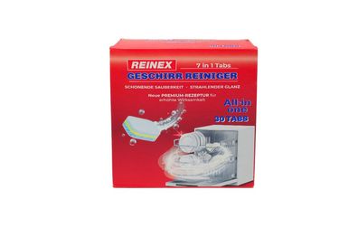 REINEX Geschirr Reiniger Tabs 7in1 - 30 Tabs Geschirrspülmittel
