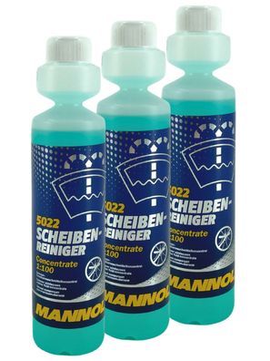 Mannol Scheiben Reiniger 1:100 3x250 ML