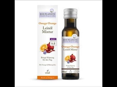 BIO Planète 6x Omega Orange Leinöl-Mixtur 0,1l