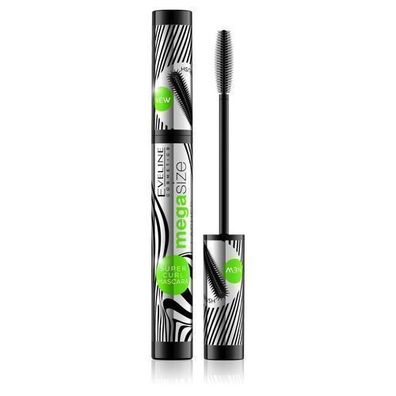 Eveline Cosmetics Mega Size Wimperntusche fuer Verlaengerung und Schwung, 10 ml