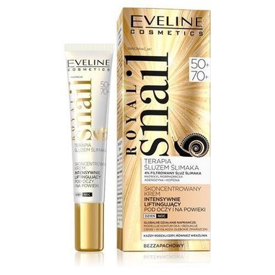Eveline Royal Snail Anti-Aging Augencreme mit Schneckenextrakt, 20 ml