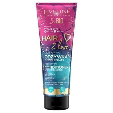 Eveline Cosmetics Hair 2 Love Schutzspuelung mit Emollients, 250 ml