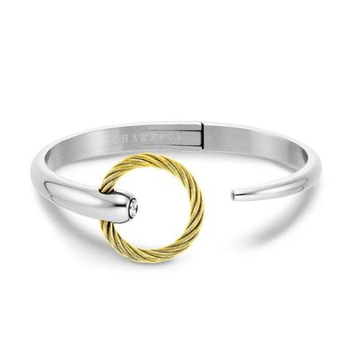 Charriol Armreif 04-401-1232-0L Edelstahl mit Zirkonia