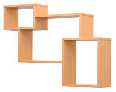 Modernes Wandregal aus Holz, buche
