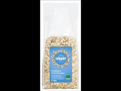 Davert 6x Großblatt Haferflocken Bioland, 500g 500g