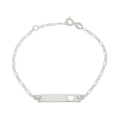 Gravur Armband Damen & Kinder JL48-03-0095 mit Herz JuwelmaLux Silber