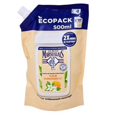 Le Petit Marseillais Duschgel mit Orangenblüten 500 ml Nachfüllpack