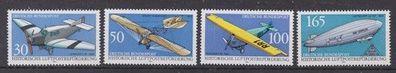 BRD 1991 postfrisch MiNr. 1522-1525 Historische Luftpostbeförderung