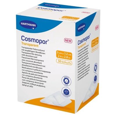 Cosmopor transparent steril 5x7,2cm (50 Stk.)