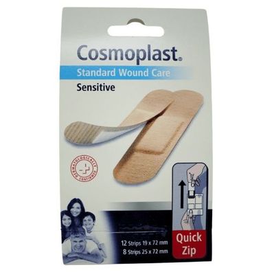 Cosmoplast Quick Zip Strips Sensitive (20 Stk.)