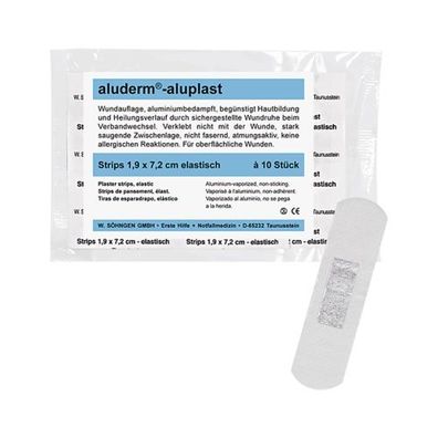 aluderm®-aluplast elastisch Strips 1,9x7,2cm (10 Stk.)