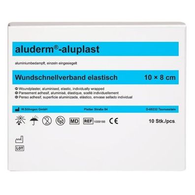 aluderm®-aluplast elastisch 10x8 cm (10 Stk.)