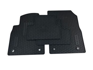 Original Gummimatten Opel Fußmatten schwarz Astra J Gummi mit Logo Matten 4 tlg