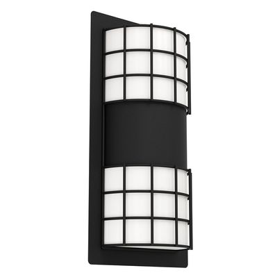 EGLO Wandleuchte "CISTIERNA 2" Stahl schwarz E27 35x18x9,9cm 900284