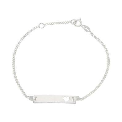 Gravur Armband Damen und Kinder JL-48-03-0094 mit Herz JuwelmaLux Silber