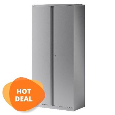 Bisley Essentials Flügeltürenschrank • Akten-Stahlschrank für 5 Ordnerhöhen