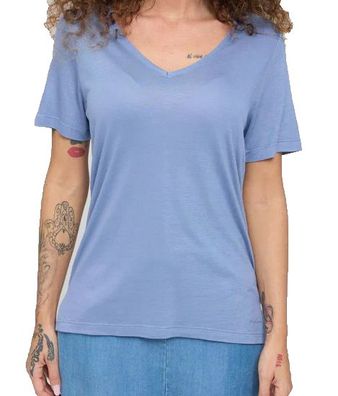 MAZINE Women T-Shirt Basic T V-neck dusk blue