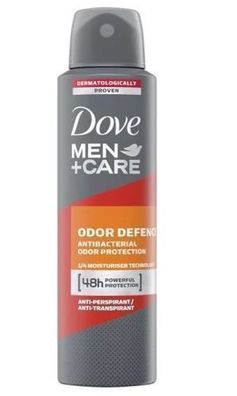 Dove Men + Care Odor Defense Deo 150ml - Lang anhaltender Schutz vor Geruechen fue