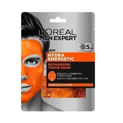 L'Oreal Men Expert Feuchtigkeitsspendende Gesichtsmaske fuer Maenner, Einzelsachet