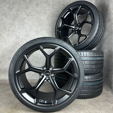 Sommerräder Audi 22" RS6 RS7 4K C8 Original Performance Felgen Schwarz DOT25 NEU