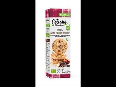 Céliane 3x Haselnuss-Hafer-Cookies mit Schoko-Stückchen glutenfrei 120g