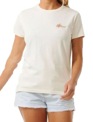 RIP CURL Women T-Shirt Wild Bloom Standard Tee bone