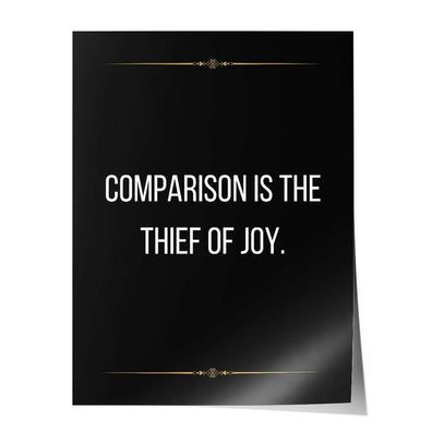 Poster Leinwandbild Arbeitszimmer Büro Fitness Sport Motivation Spruch Zitat schwarz