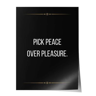 Poster Leinwandbild Arbeitszimmer Büro Office Motivation Mindset Spruch Zitat schwarz