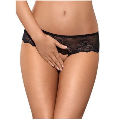 Exklusive Merossa Spitzen-Slip Schwarz XXL Damen-Unterwaesche