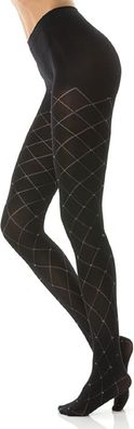 Strumpfhose schwarz Glitzer, Strumpfhose Punkte schwarz 120 DEN