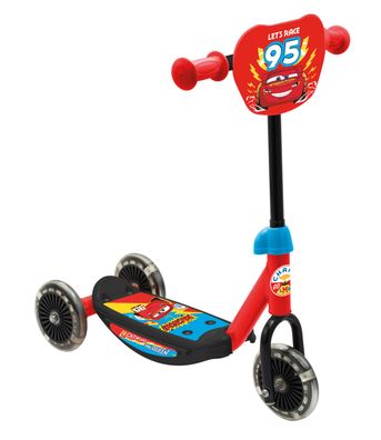 Disney Cars 3-Rad Baby Scooter, Verstellbar, Mit Rutschfester Plattform