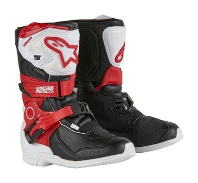 Kindercrossstiefel Alpinestars Tech 3S Kids Weiß Schwarz Rot 2025